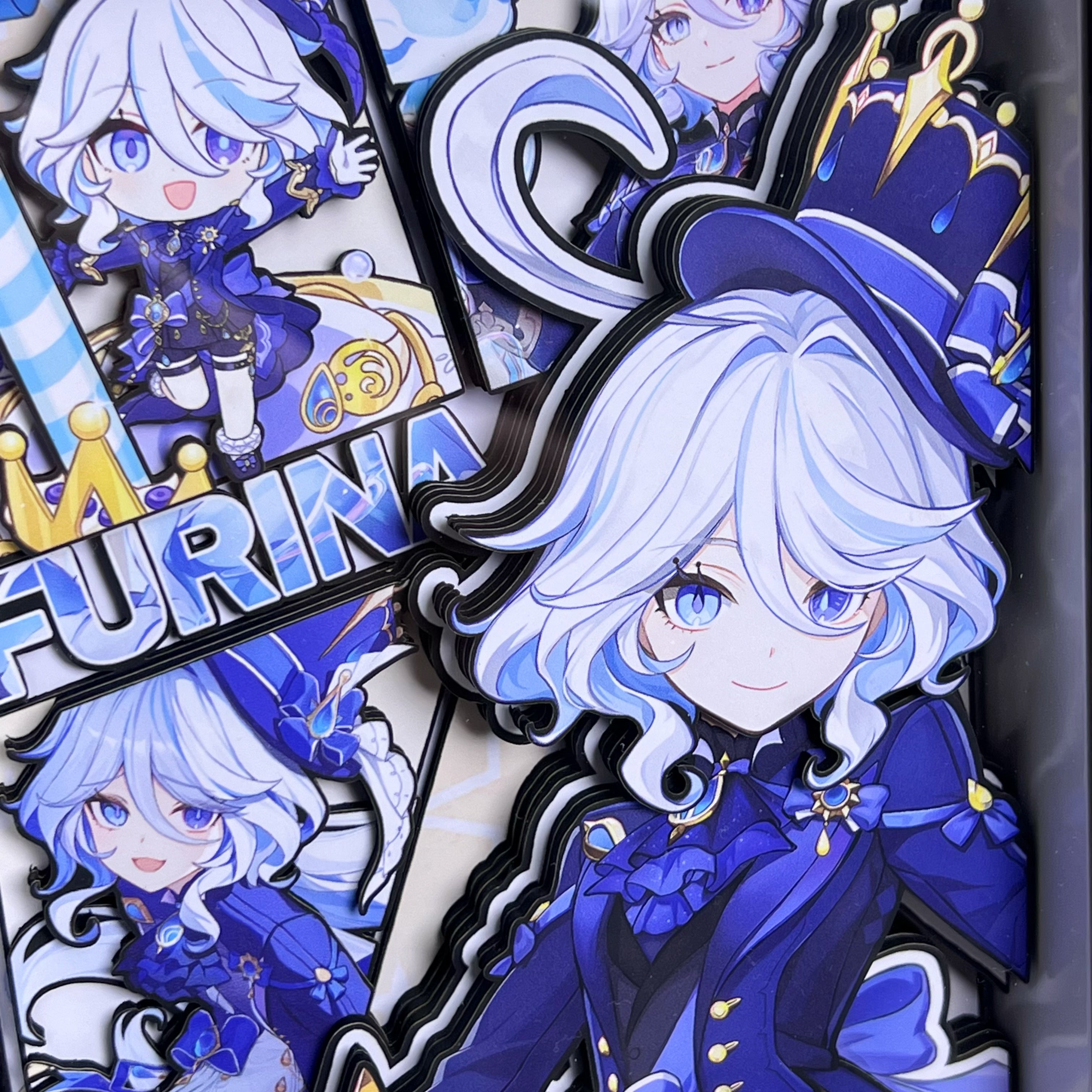 Genshin Impact Furina 3D High-quality Picture Frame (7.5IN)