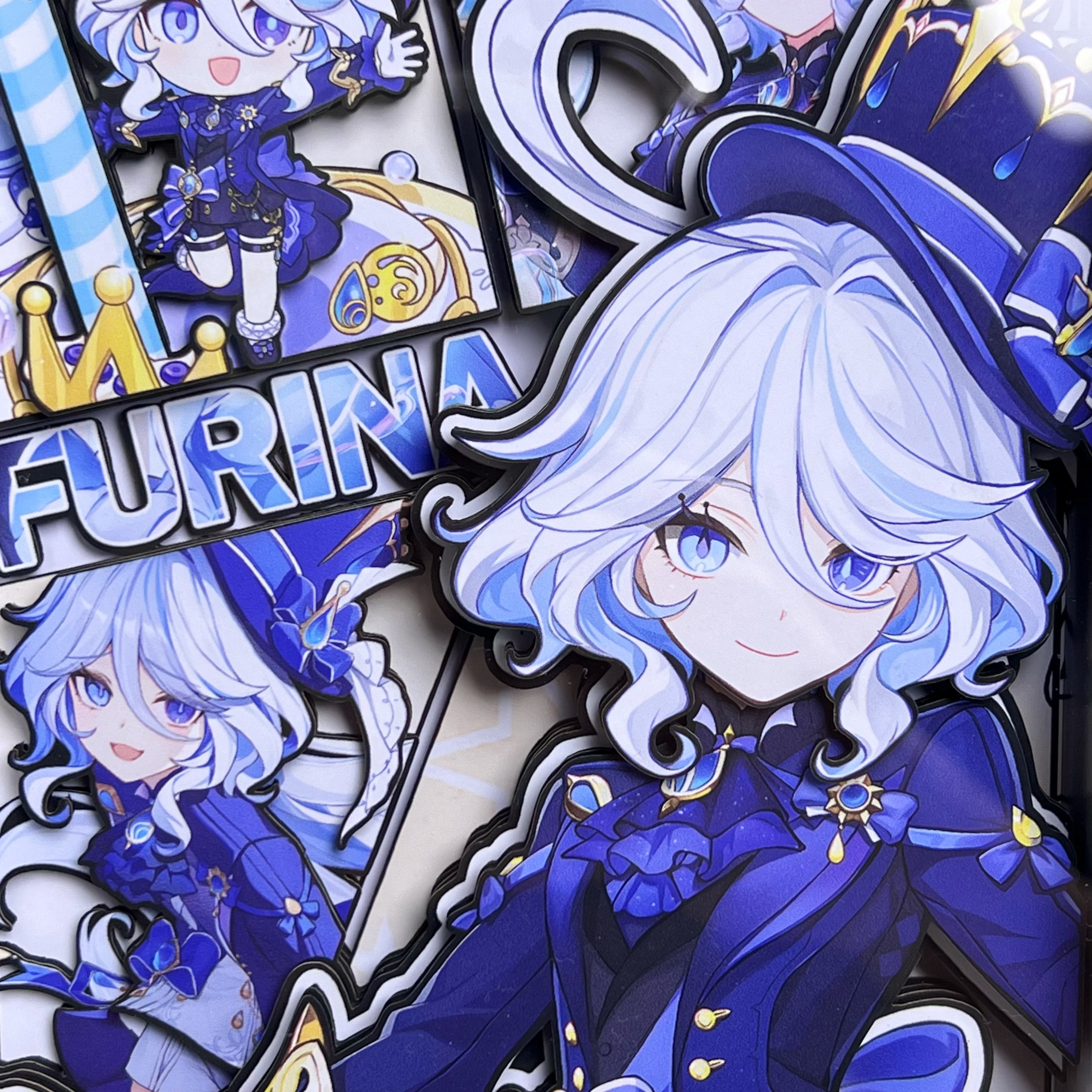 Genshin Impact Furina 3D High-quality Picture Frame (7.5IN)