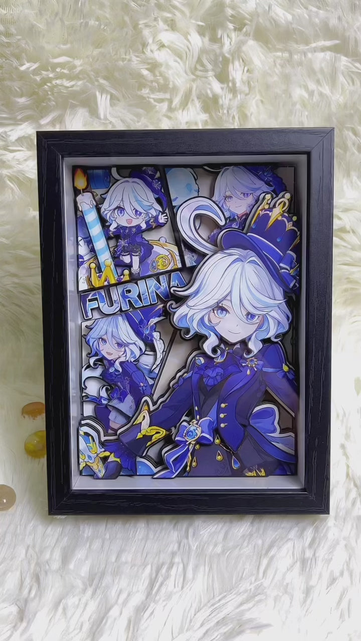 Genshin Impact Furina 3D High-quality Picture Frame (7.5IN)
