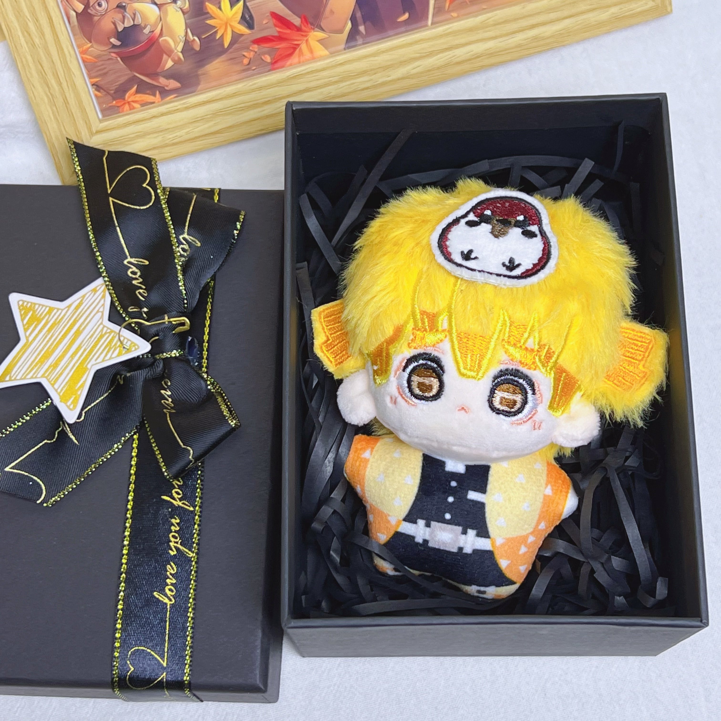 Demon Slayer Agatsuma Zenitsu Plush Toy (4IN)