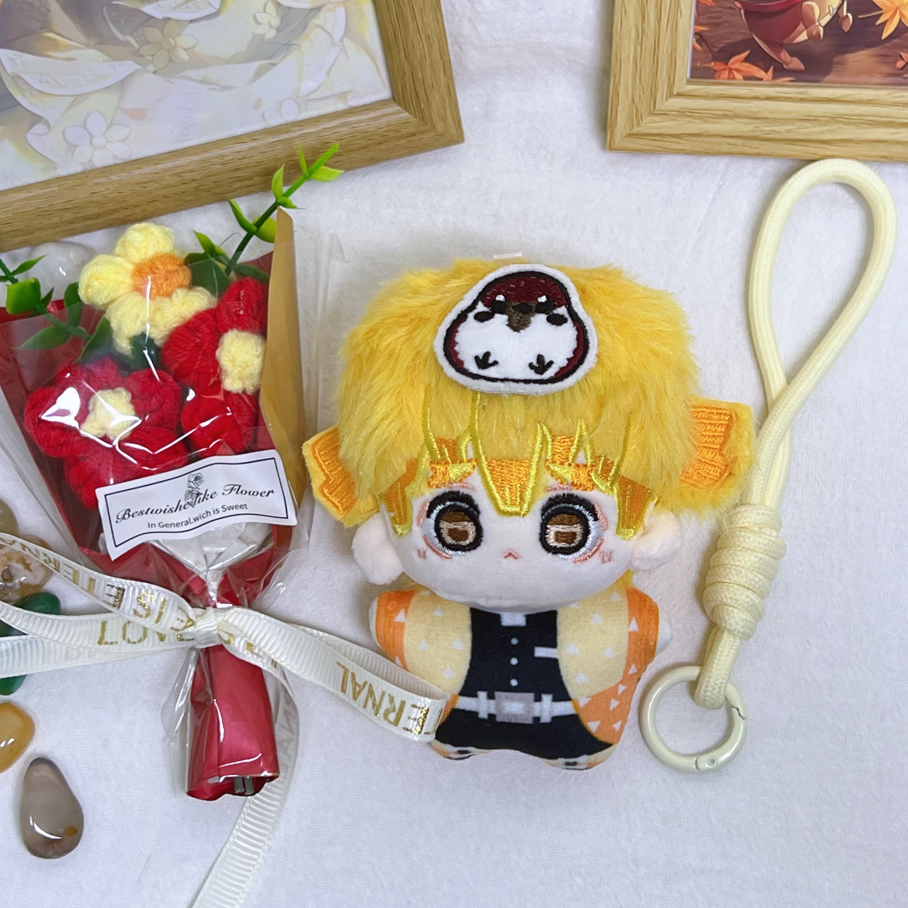 Demon Slayer Agatsuma Zenitsu Plush Toy (4IN)