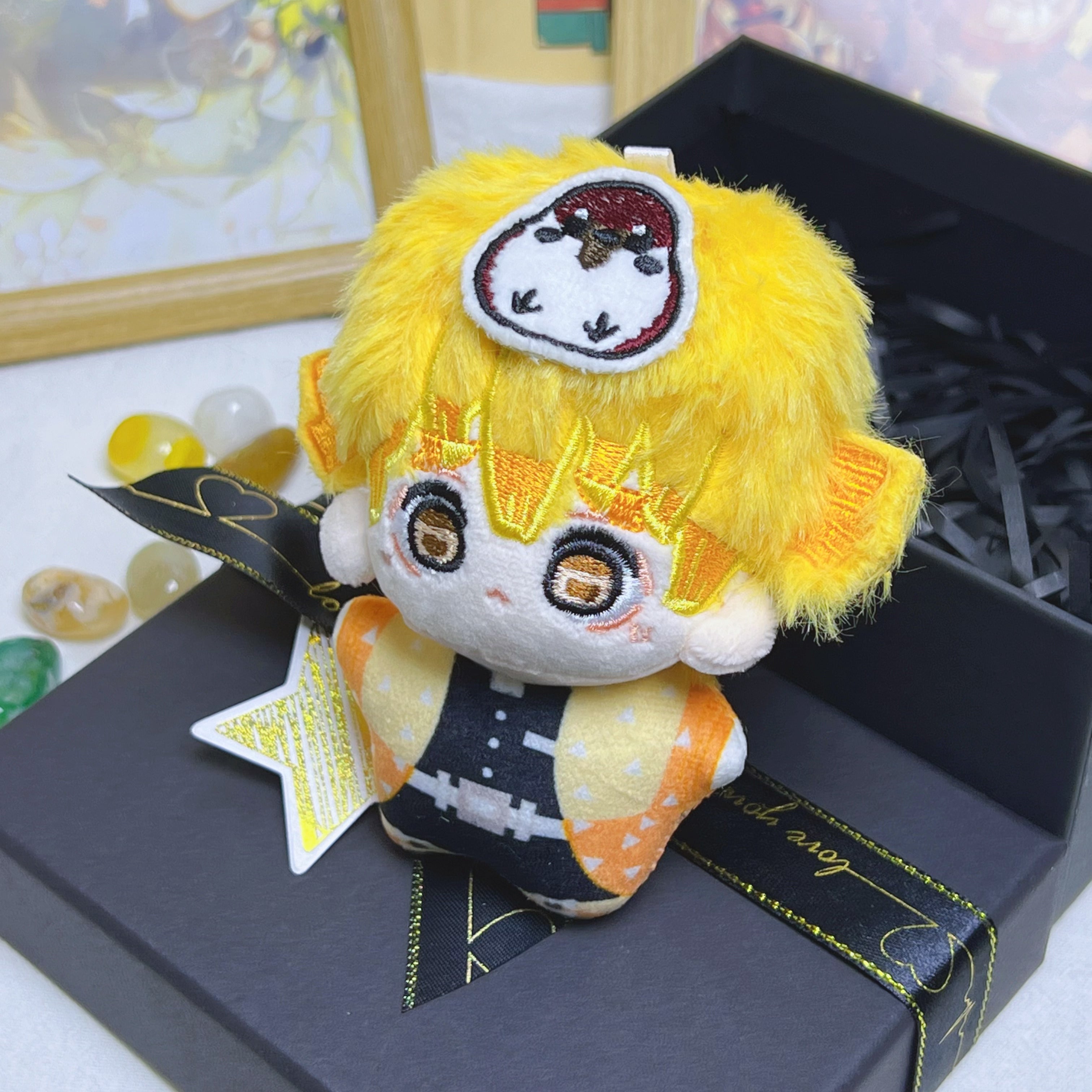 Demon Slayer Agatsuma Zenitsu Plush Toy (4IN)