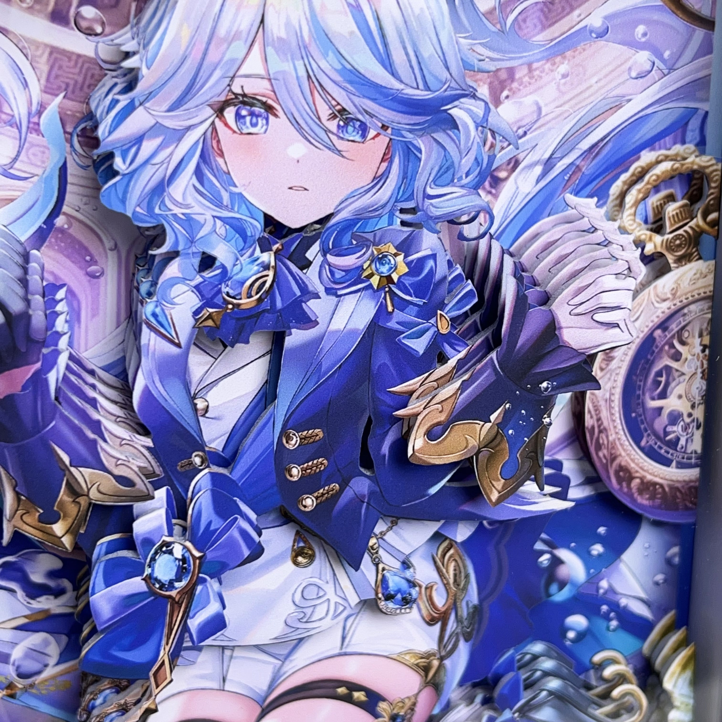 Water Element Angel 3D High-quality Fan-made Photo Frame