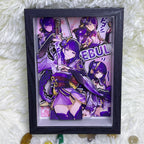 Genshin Impact Raiden Shogun 3D High-quality Photo Frame (7.5IN)
