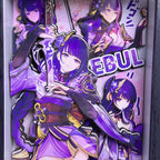 Genshin Impact Raiden Shogun 3D High-quality Photo Frame (7.5IN)