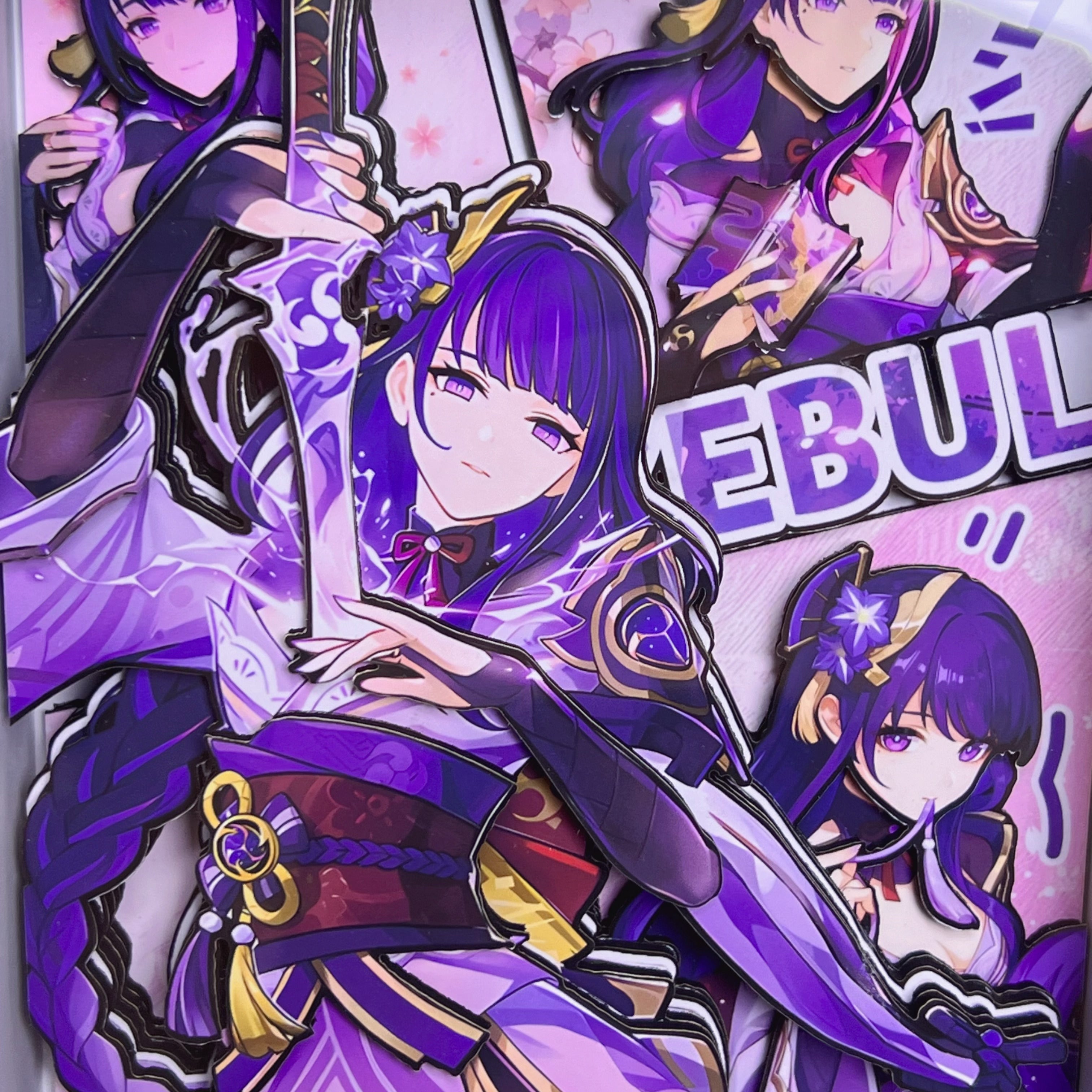 Genshin Impact Raiden Shogun 3D High-quality Photo Frame (7.5IN)