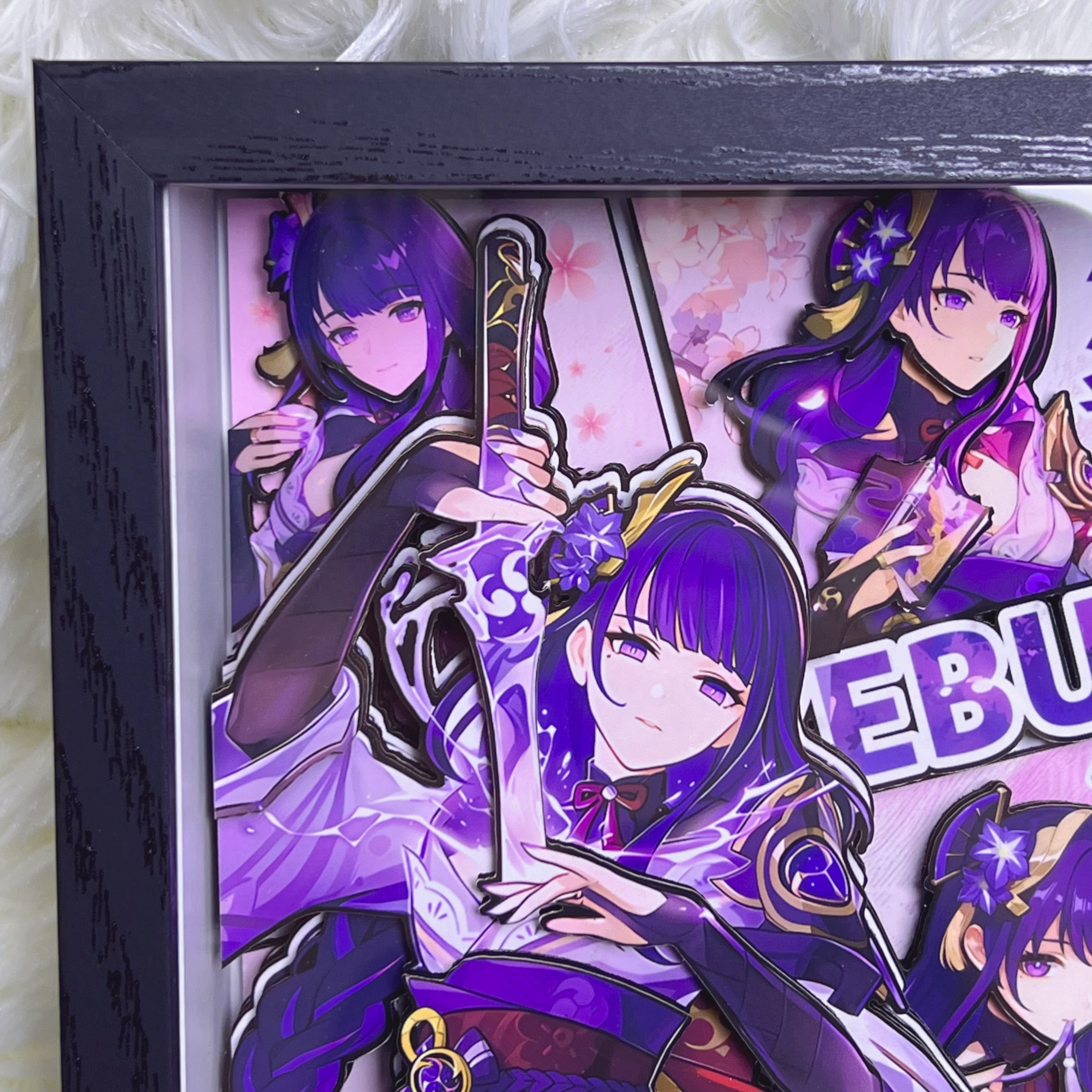 Genshin Impact Raiden Shogun 3D High-quality Photo Frame (7.5IN)