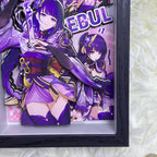 Genshin Impact Raiden Shogun 3D High-quality Photo Frame (7.5IN)