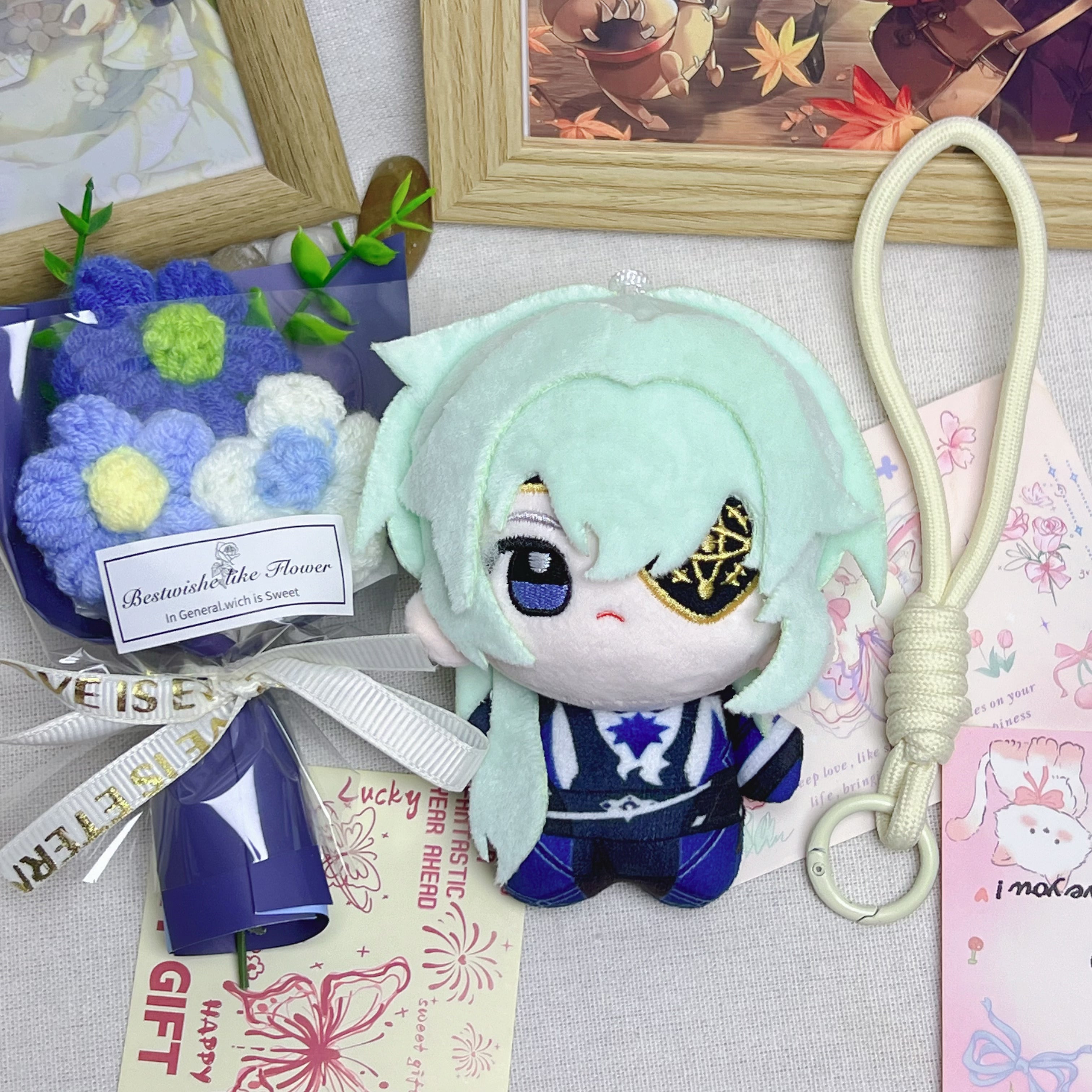 Honkai Star Rail Anaxa With An Eye Injury Plush Toy